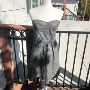 4/$25 Jenny Han Strapless Denim Dress S